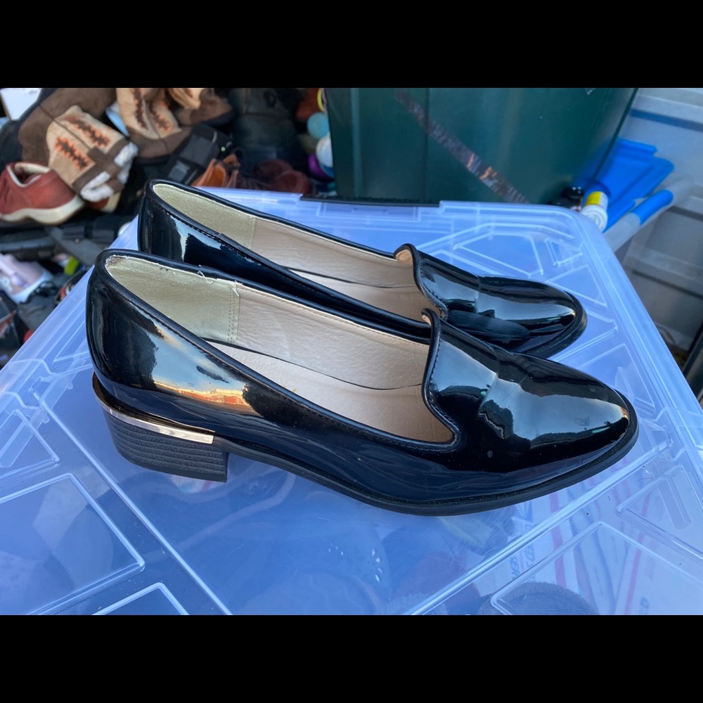 Rosa Rosa Black Shinnies Slip On Wedge Shoes S 9.5 - Picture 5 of 11